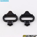 Calas SPD para pedales automáticos de bicicleta Shimano SM-SHXNUMX &quot;MTB&quot; negras (sin placas de soporte)