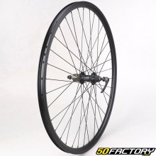 Roue arrière vélo 28" (19-622) pour cassette 8/9V alu noire