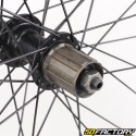 Roue arrière vélo 28" (19-622) pour cassette 8/9V alu noire