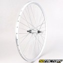 Rueda trasera de bicicleta de 28 &quot;(19-622) para casete 7V de aluminio gris