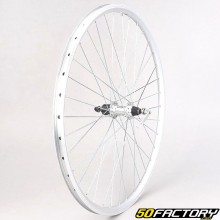 Rueda trasera de bicicleta de XNUMX "(XNUMX-XNUMX) para cassette XNUMXV de aluminio gris