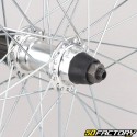 Ruota posteriore per bicicletta da 28&quot; (19-622) per cassetta 7V in alluminio grigio