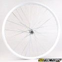 Ruota posteriore per bicicletta da 28&quot; (19-622) per cassetta 7V in alluminio grigio