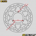 Honda T Bremsscheibe hintenRX  XNUMX (XNUMX - XNUMX) ØXNUMX mm ProX