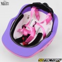 Capacete de bicicleta infantil Minnie Mouse rosa e roxo