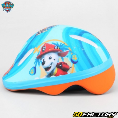 Capacete de bicicleta infantil Paw Patrol azul e laranja