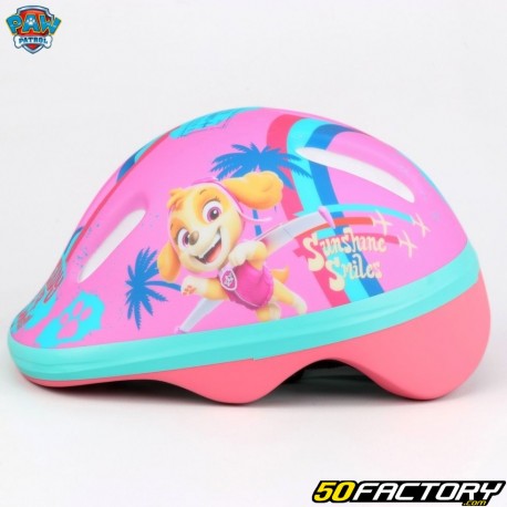 Capacete de bicicleta infantil Paw Patrol rosa e verde