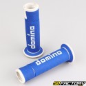 Puños Domino Carretera 450-Racing Grips (azul y blanco)