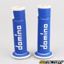 Punhos Domino 450 Estrada-Racing Grips (azul e branco)