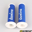 Punhos Domino 450 Estrada-Racing Grips (azul e branco)