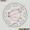 Rear sprocket 50 aluminum teeth 428 Sherco SM-R, SE-R ... Voca Blue