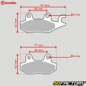 Daelim carbon ceramic brake pads Roadwin 125, Honda NSR 150, Kymco Hipster 150... Brembo