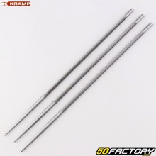 Lime per affilare Ø4.8 mm per catena di motoseghe Kramp (set di 3)