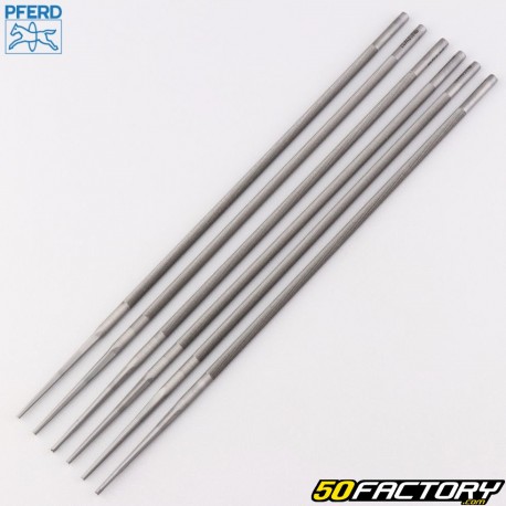 Limas de afiação de Ø4.8 mm para corrente de motosserra Pferd (conjunto de 6)