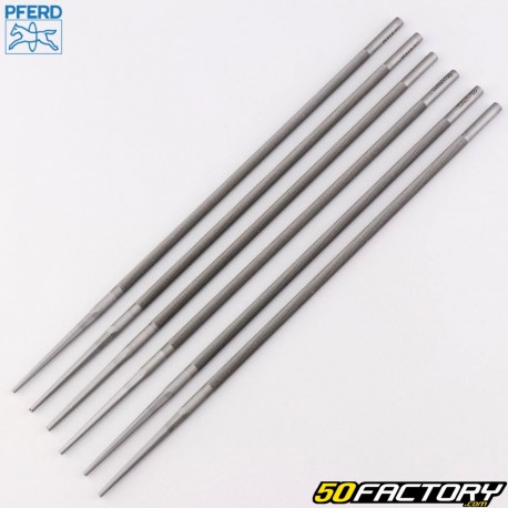 Limas de afiação de Ø5.16 mm para corrente de motosserra Pferd (conjunto de 6)