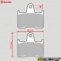 Carbon ceramic brake pads Suzuki  GSX R 600, 750, Kawasaki ZZR 1400... Brembo