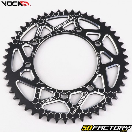 Rear sprocket 50 aluminum teeth 420 Derbi,  Rieju,  Yamaha,  Peugeot... Voca black