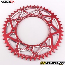 Rear sprocket 48 aluminum teeth 420 Derbi,  Rieju,  Yamaha,  Peugeot... Voca red