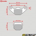 Carbon ceramic brake pads Gilera Stalker,  Storm,  Piaggio,  Rieju...Brembo