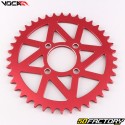 Rear sprocket 40 aluminum teeth 420 Yamaha DT MX,  DTR,  FS1, RD50 ... Voca red