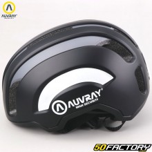 Fahrradhelm Auvray Safe mattschwarz mit integrierter Rückbeleuchtung