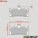 Plaquettes de frein métal fritté Kawasaki ZX 6R Ninja 600, Suzuki GSX R 1000... Brembo