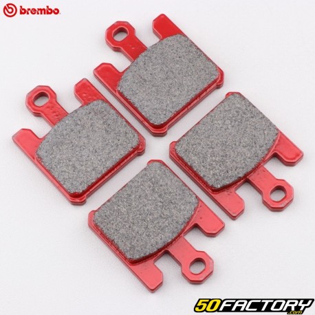 Pastillas de freno de metal sinterizado Derbi Mulhacen 659, Kawasaki ZX-6R 600, 636... Brembo