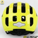 Casque vélo avec éclairage arrière intégré Auvray Safe jaune fluo brillant