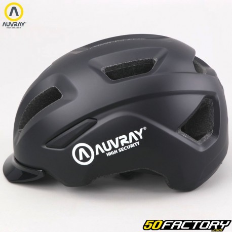 Capacete de bicicleta Auvray Reflex preto mate