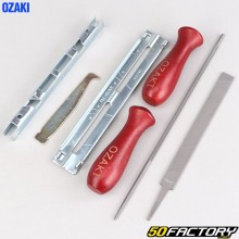 Chain sharpening files 1/4&#39;&#39;, 3/8&#39;&#39; LP Ozaki (complete kit)