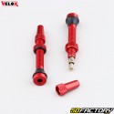 Válvulas para neumáticos Presta 44 mm bicicleta Vélox tubeless rojo (juego de 2)