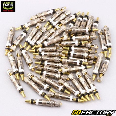 Zero Flats Presta bicycle valve cores (pack of 50)