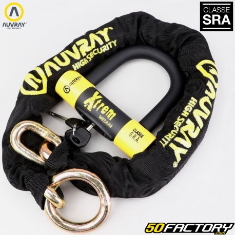 Candado de cadena Lasso homologado SRA Auvray Xtrem Medium 1m