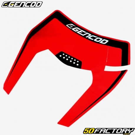 Adhesivo placa faro tipo KTM EXC Gencod holográfico negro y rojo