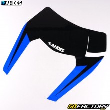 Adhesivo placa faro tipo KTM EXC Ahdes negro y azul