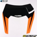 Adhesivo placa faro tipo KTM EXC Ahdes negro y naranja