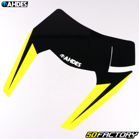 Adhesivo placa faro tipo KTM EXC Ahdes negro y amarillo