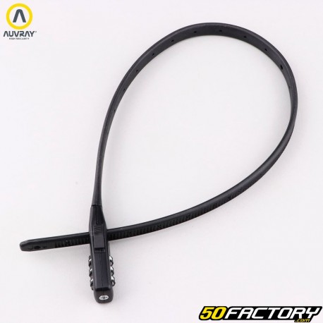 Cable de seguridad antirrobo de acero con código Auvray Flexicerradura 50 cm