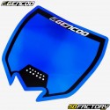 Tipico adesivo per la targa del faro Yamaha YZ 125, 250 (2015 - 2021) ... Gencod olografico nero e blu