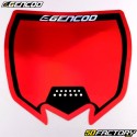 Typical headlight plate sticker Yamaha YZ 125, 250 (2015 - 2021) ... Gencod black and red holographic