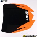 Typischer Aufkleber für das Scheinwerferschild Yamaha  YZ XNUMX, XNUMX (XNUMX - XNUMX)... Ahdes schwarz und orange