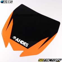 Adhesivo típico para placa de faro Yamaha  YZ XNUMX, XNUMX (XNUMX - XNUMX)... Ahdes negro y naranja