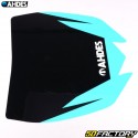 Sticker de plaque phare type Yamaha YZ 125, 250 (2015 - 2021)... Ahdes noir et turquoise