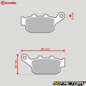 Pastilhas de freio traseiro de metal sinterizado Magpower , Honda Panteão XNUMX... Brembo