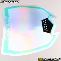 Typical headlight plate sticker Yamaha YZ 125, 250 (2015 - 2021) ... Gencod white and holographic turquoise