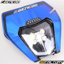 Carenagem de farol tipo KTM EXC (2020 - 2023) com adesivo Gencod azul holográfico