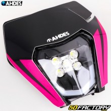 Careta tapa frontal tipo KTM EXC (XNUMX - XNUMX) con pegatina Ahdes rosa