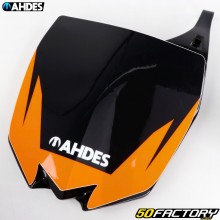 Frontmaske / Startnummerntafel Yamaha  YZ XNUMX, XNUMX (XNUMX - XNUMX) ... Polisport  mit orangefarbenem Ahdes-Aufkleber