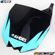 Plaque avant Yamaha YZ 125, 250 (2015 - 2021)... Polisport avec sticker Ahdes turquoise