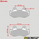 Pastiglie freno carboceramiche Benelli TNT 125, Honda TRX 250, XL 600...Brembo